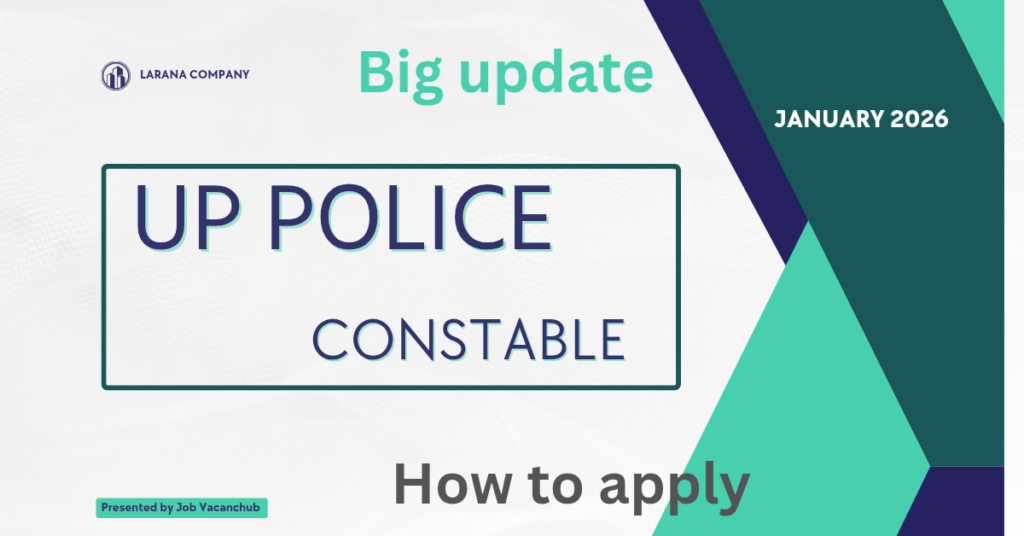 UP POLICE CONSTABLE 2026