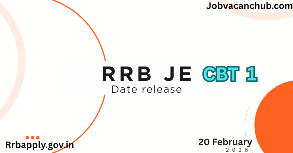 RRB JE CBT 1 EXAM